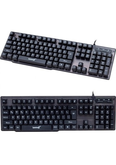 Lennox Lx-t302 Oyuncu Klavye Mouse Set Rgb Işıklı