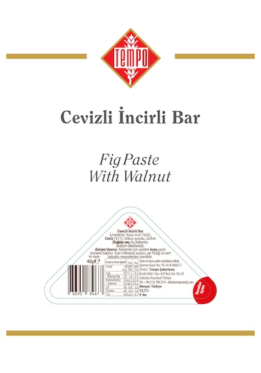 Figol Cevizli İncirli Bar Üçgen 40 G X 12 Adet
