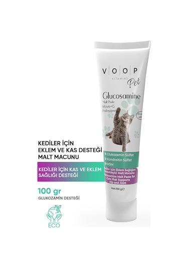 Voop Pet Glucosamine Paste Kediler İçin Eklem ve Kas Desteği 100 G