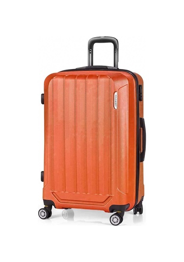 Polo&sky Spring Model Turuncu Renk Orta Boy Valiz Bavul Turuncu