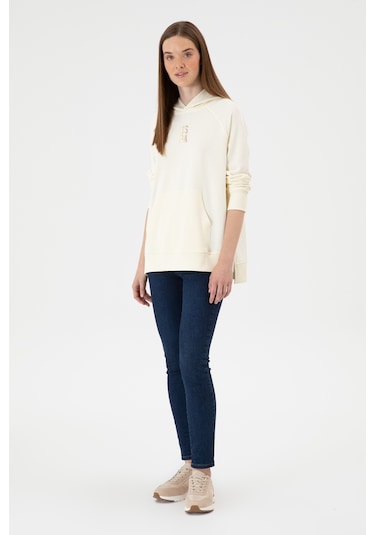 U.s. Polo Assn. Kadın Sweatshirt 50313611-vr256 İnci