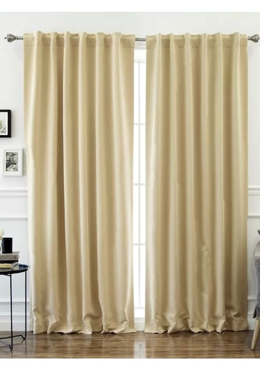 Evdepo Home Blackout Karartma Fon Perde Bej