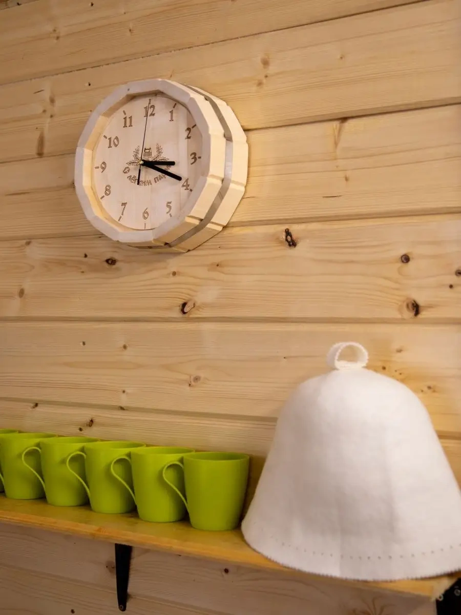 Fabrika Tepla İ Para Buhar Odası, Sauna Ve Oda İçin Ahşap Duvar Saati Füme 153498746 Lime