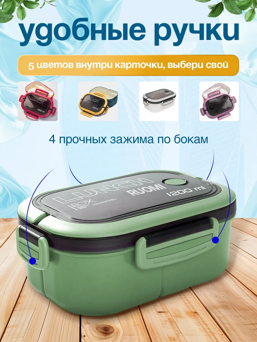 Ruomı Yemek Konteyneri İçin Öğle Yemeği Kutusu 473023754 MAvi