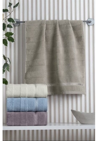 Toyigoo Toyigoo Altınbaşak Jakarlı 4 Lü 50x90 El Havlusu Nila Renkli