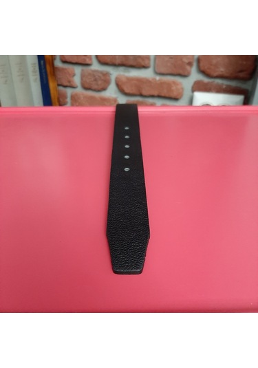 Erkek Kemer Düz Siyah Hakiki Deri Vejetal Dana Derisi 3.5 CM Siyah