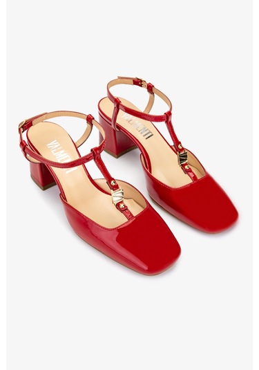 Valmenti Rachelle Kadın Kırmızı Hakiki Deri Topuklu Ayakkabı 613 27271 Bn Ayk Y24 KIRMIZI RUGAN