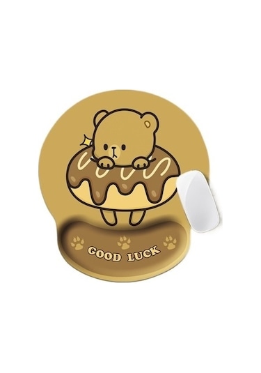 Primepickings Karikatür Mouse Pad Bilek Koruyucu 3d Sevimli Kızlar Büyük Silikon Kalınlaştırılmış Oyun Bilgi