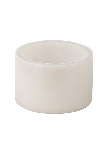 Nero Mermer Baharatlık 6x10 Cm Mermer Tuzluk Biberlik Dekoratif Baharatlık Beyaz