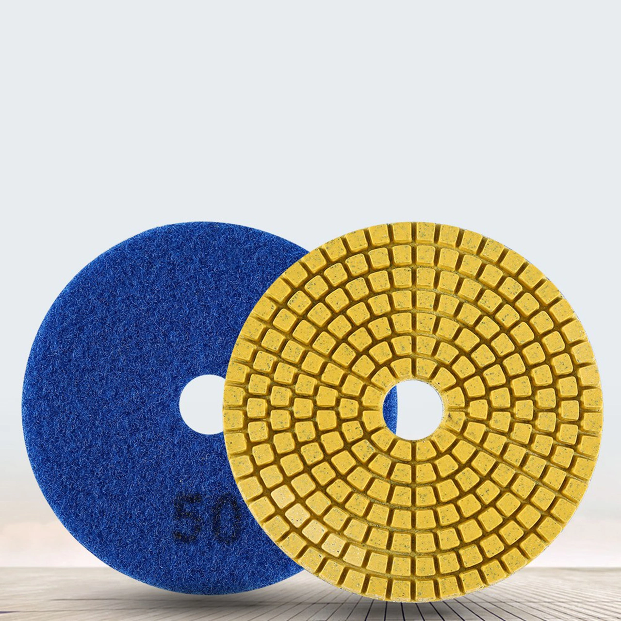 Tenfowee 100mm 4 İnç Mermer Taşı Pürüzsüzleştirme Diski - Elmas Zımpara Aleti, 50 Zımparalama Derecesi, Uzun Kullanıma Dayanıklı