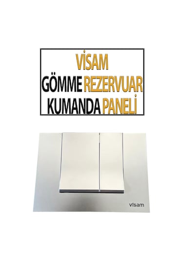 Visam Gömme Rezervuar Kumanda Paneli Beyaz