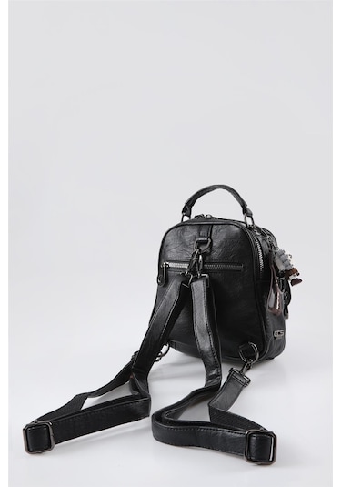 Ççs 17544 Kadın Omuz Ve Sırt Çantası Siyah