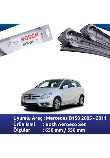 Mercedes B150 Silecek W245 2005 2011 Bosch Aeroeco