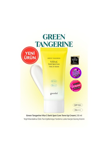 Ton Eşitleyici Leke Karşıtı Güneş Kremi Goodal Green Tangerine Vita C Dark Spot Tone Up Cream Spf50+