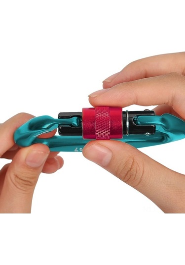 Pazly Profesyonel 25kn Vida Kilitlemeli D-şekil Emniyet Karabinası - Hafif Ve Dayanıklı Tırmanma Ekipmanı, Çok Renkli Çok Renkli