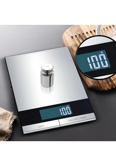 Dashanshop Dijital Mutfak Terazisi 10kg 1g Hassas Tartim Pisirme Yemek Hazirlama Bircok Olcum Birimi 9 98 Kg Paslanmaz Celik Cam Tezgah Cift Guc Secenekli Cok Fonksiyonlu -