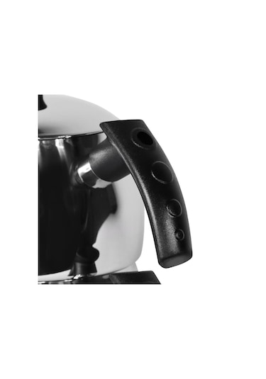 Serenk Modernist Çelik Çaydanlık Gri - Siyah