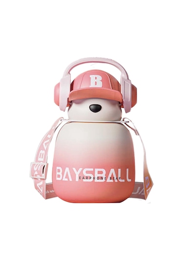 Dolıty Su Şişesi 22 Oz Sevimli Büyük Geniş Ağız Pembe Pembe