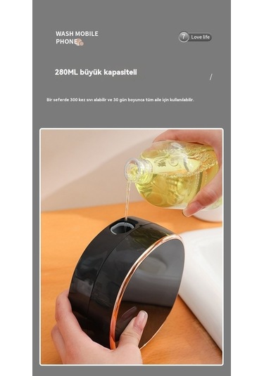 Novahub Dokunmasız Köpük Sabunluk, Otomatik Sensörlu, Beyaz Duvara Montaj Beyaz