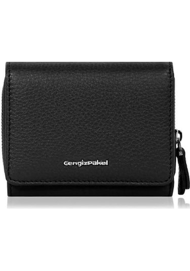 Cengiz Pakel Hakiki Deri Kadın Cüzdan-Portföy 65210-Siyah (434140349)-65210-Siyah
