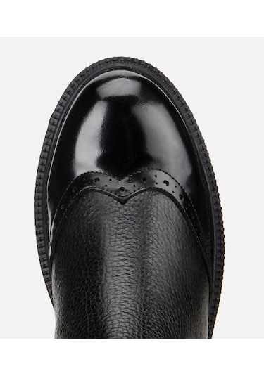 Hotiç Kadın Deri Siyah Streç Dolgu Topuklu Bilekte Chealse Bot 01boh313380a100 01boh313380a100 Siyah