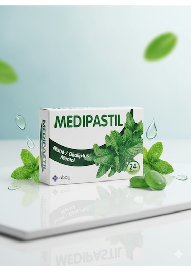 Medipastil Nane Okaliptus Mentol Aromalı Pastil 24 Adet