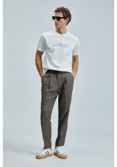 Lufian Thınk Modern Grafik T- Shirt Kırık Beyaz Kırık Beyaz 111020240100510 KIRIK BEYAZ Lufian Thınk Modern Grafik T- Shirt Kırık Beyaz Kırık Beyaz 111020240100510 KIRIK BEYAZ