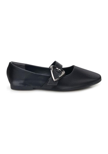 Papuçcity Fendi 03468 Kadın Günlük Babet Sıyah