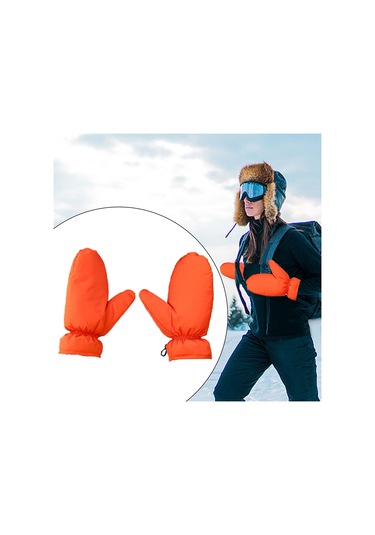 Suntek Erkekler Kadınlar İçin Aşağı Eldivenler Kar Turuncu Turuncu
