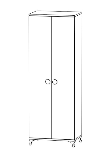 Garaj Home Yıldız 2 Kapaklı Dolap - Ayıcık