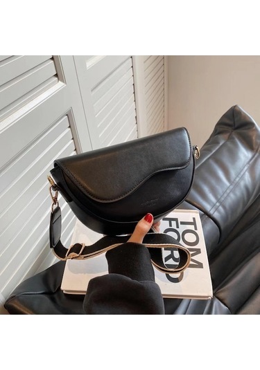 Novahub Dokulu Kadın Çantaları, Popüler Postacı Çantaları, Modaya Uygun Tek Omuz Koltuk Altı Küçük Kare Çantalar. Siyah Siyah