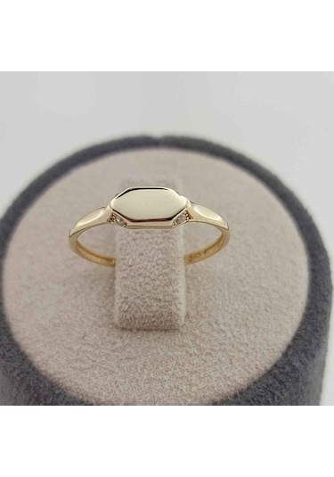 Altınbeyı Mini Taşlı Altın Yüzük 14 Ayar 1.04 Gram Abyyzk0135