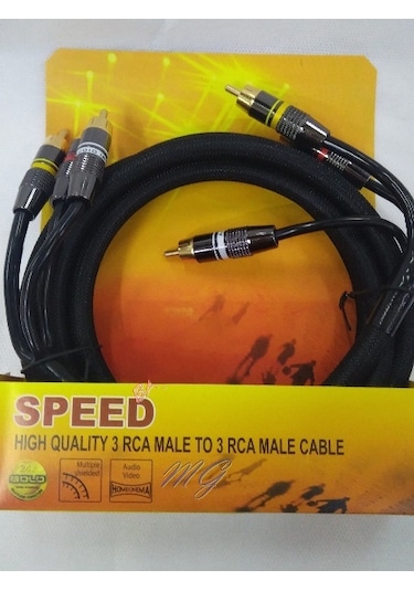 Speed 3Rca 3Rca Gold 2Mt Kablo