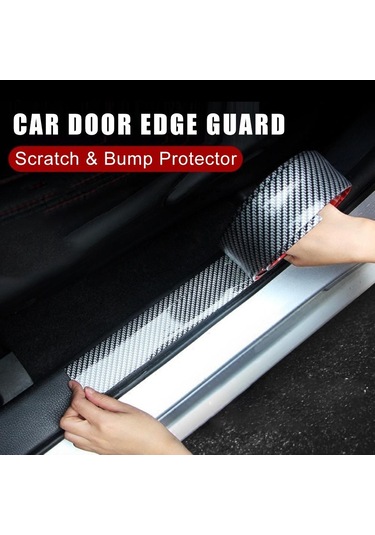 Satış Karbon Fiber Kauçuk Kalıplama Şerit Yumuşak Siyah Trim Tampon Şerit Dıy Kapı Eşiği Koruyucu Kenar Koruma Araba Çıkartmaları Araba Blue 250x5cm