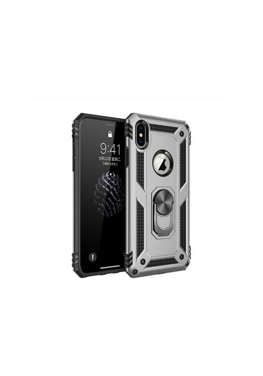 Apple Uyumlu iPhone Xs Max 6.5 Kılıf Zore Vega Kapak Gri