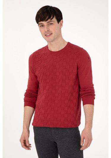 U.s. Polo Assn. Erkek Vişne Kazak /triko 50288882-1114 Vişne