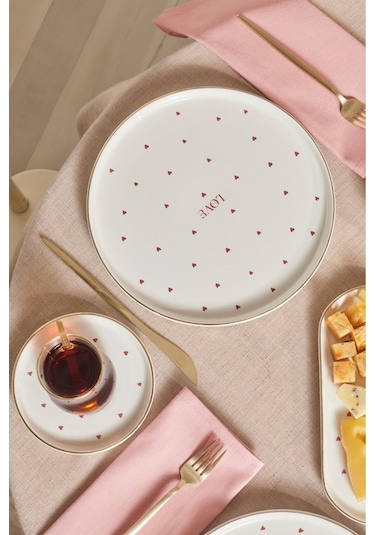 Karaca  Lovin 32 Parça 6 Kişilik Kahvaltı Takımı Gold