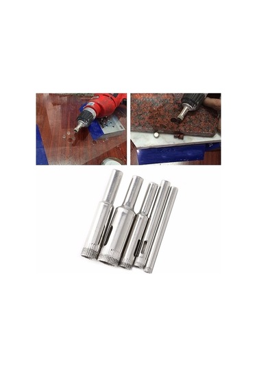 Tongxida 5 Adet Elmas Kaplama Matkap Uçları, 5 Delik Testere Ucu, Mükemmel Kesim