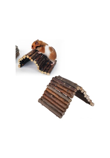 Xindoker Evcil Hayvanlar İçin Doğal Ahşap Saklanma Evi, Sürüngen Ve Kemirgenler İçin Orta Boy Dinlenme Alanı