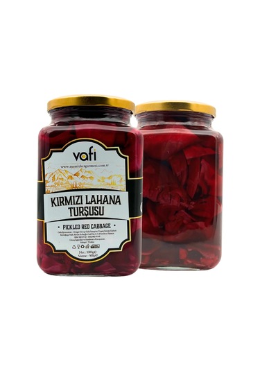 Vafi Turşu Serisi Kırmızı Lahana Turşusu 1000cc-500gr-8479