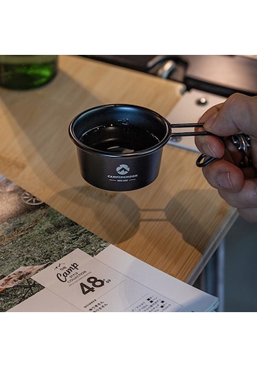 Teltree 304 Paslanmaz Çelik Sierra Bardak, Dış Mekan Kamp Malzemesi, Isıtılabilir, Ölçü Ölçekli, Taşınabilir, Çok Amaçlı 60ml Gümüş