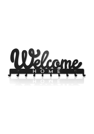 Metal Anahtar Askılığı Welcome Dekoratif Anahtarlık