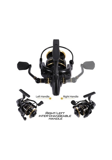 Novahub Yüksek Kaliteli Alüminyum Balıkçılık Makara Series 5000, 5.0:1 Dişli, 14+1 Bilyalı Rulman, Siyah