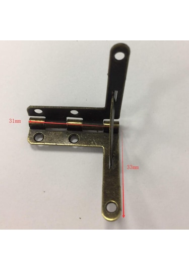 Homyl 20 Adet 90 Derece Destek Yaylı Menteşe Kapı Bronz