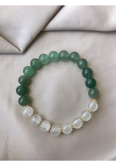 Aventurin-selenit Doğaltaş Bileklik Çok Renkli