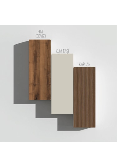 5062 Theo 4 Kapaklı 6 Raflı 4 Askılı Sol Aynalı Portmanto