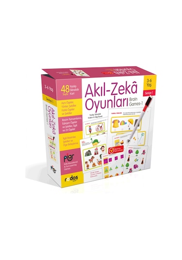 Akıl-Zeka Oyunları - Seviye 1 - 3-6 Yaş