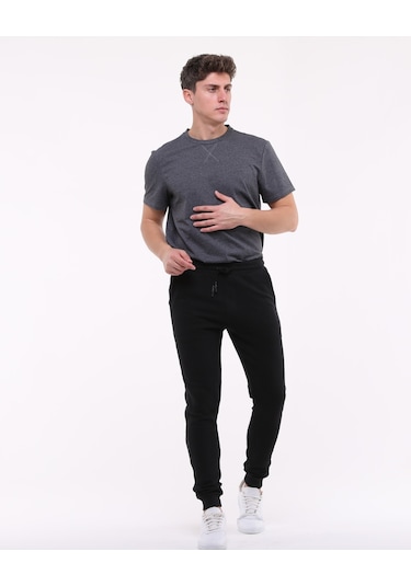 Bella Dossi Kamuflaj Detaylı Eşofman Altı Siyah