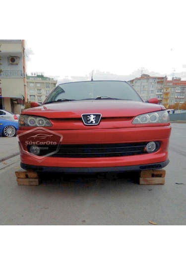 Peugeot 306 1993-2002 Uyumlu Üniversal Laguna Lip Esnek Ön Lip 2 Parça Tampon Altı Dil Karlık Ön Ek 00 Şüscaroto Aksesuar