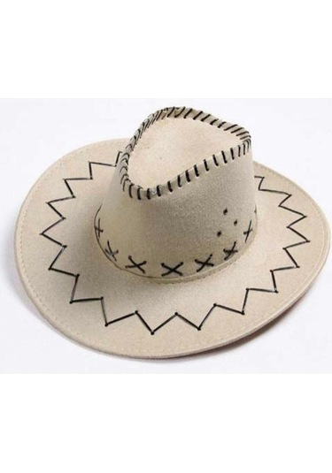 Dorax Bej Kovboy Şapkası Bej